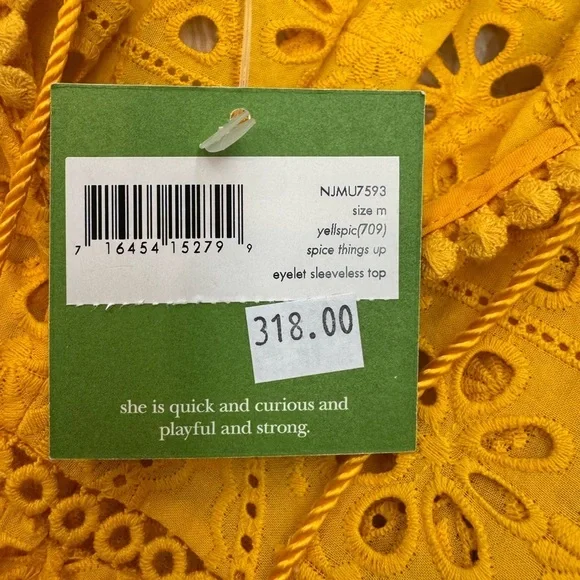 Kate Spade gorgeous ❤️ Eyelet sleeveless top - Picture 6 of 7